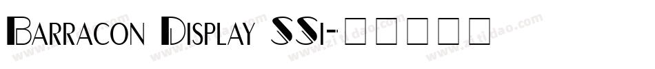Barracon Display SSi字体转换